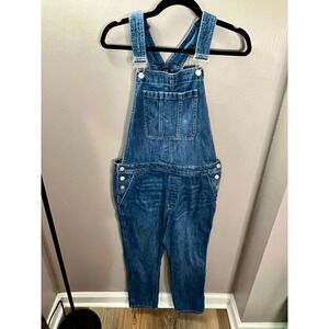 Gap Denim Women's Small Bib Overalls Straight Leg Utility Barncore Cabincore